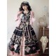 Miss Point Cat Rose Tea Open Front Deluxe Long One Piece(Reservation/Full Payment Without Shipping)